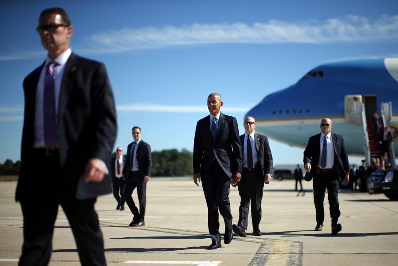 Anh: Air Force One trong nhung chuyen di cua Tong thong Obama-Hinh-6